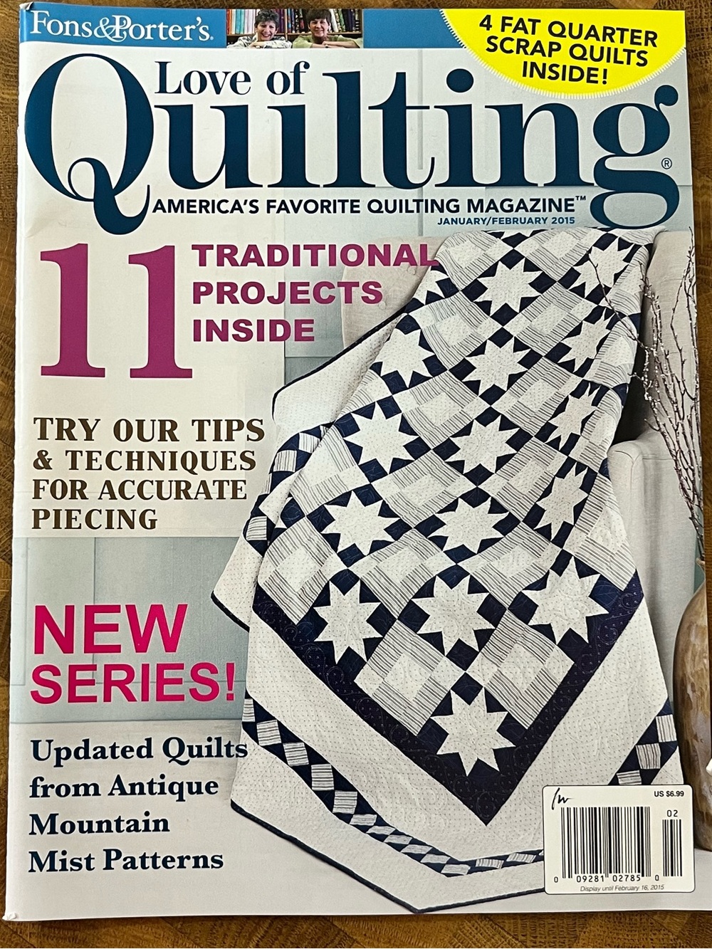Set of 6 - Love of Quilting Magazines - 2015 Collection. - Picture 8 of 10